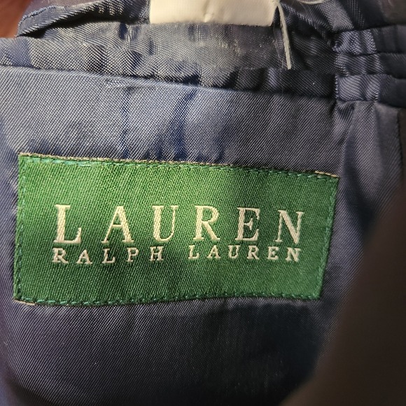 Lauren Ralph Lauren Men's Sport Coat Blazer Two Gold Button Navy Twill Wool 44L‎ - Picture 4 of 6